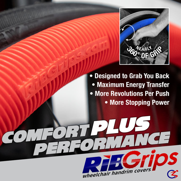 RibGrips Wheelchair Handrim Covers - Push Rim Covers – RibGrips.com